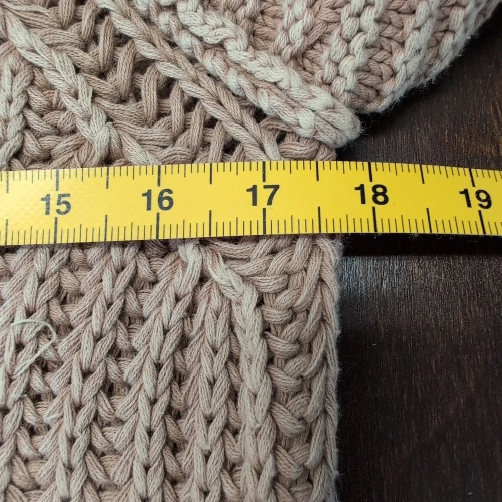 Free People Sweetheart‎ Sweater Women's Small Cotton Sandcastle Slouchy